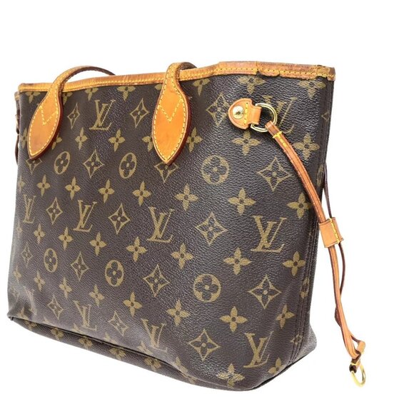 LOUIS VUITTON Neverfull PM Shoulder Tote Bag Monogram Leather - Picture 16 of 16